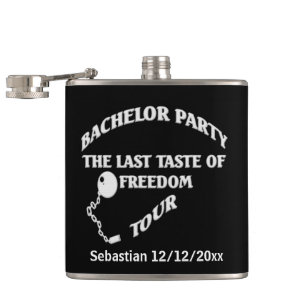 Flasques Bachelor Party Dernier Goût De Liberté Personnalis