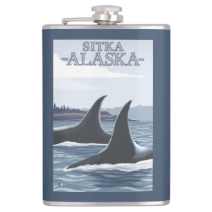 Flasques Baleines #1 - Sitka, Alaska d'orque