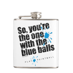 Flasques Ballons Bleus Paintball