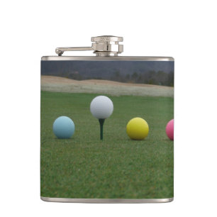 Flasques Ballons de golf JAUNE, ROSE ET BLANC