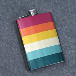 Flasques Bande des tons rose et bleu