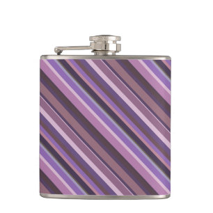 Flasques Bandes diagonales mauves