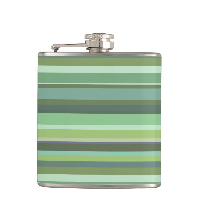 Flasques Bandes horizontales vert olive (Devant)