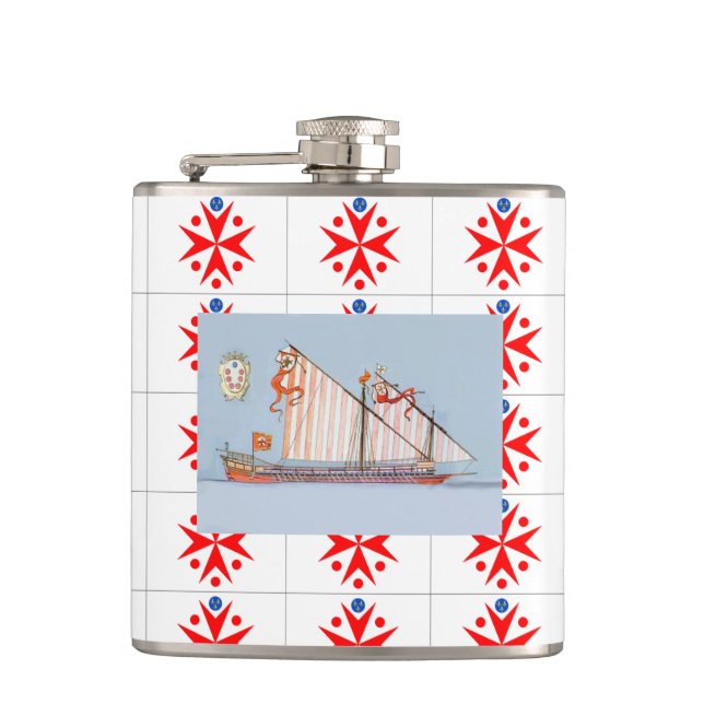 Flasques Bannière de la Marine Médicis de Toscane (Devant)