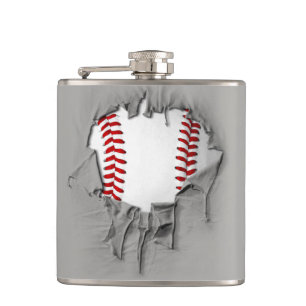 Flasques Baseball déchiré