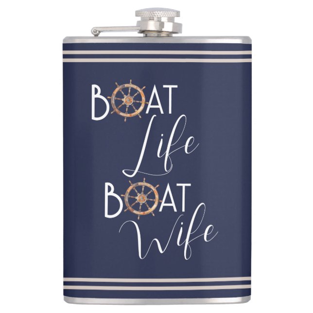 Flasques Bateau Vie Nautique Bachelorette (Devant)