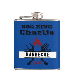 Flasques BBQ KING Texte modifiable