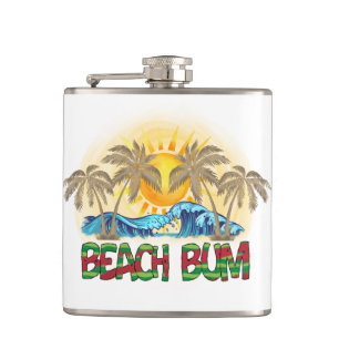 Flasques Beach Bum Watermelon, Ocean Waves et soleil trop