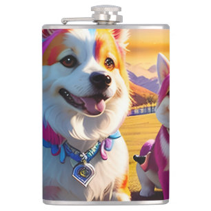 Flasques Beau animal quatre