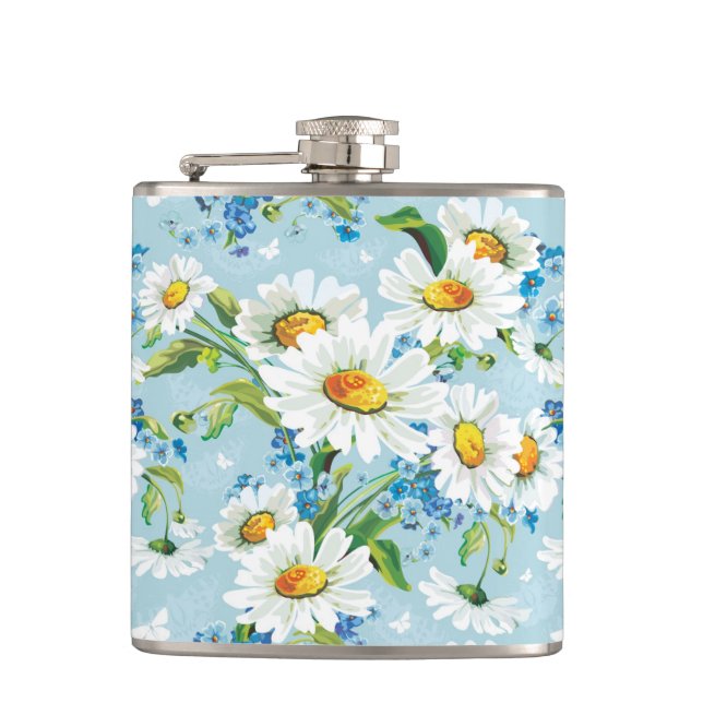 Flasques Beau motif floral lumineux élégant 2 (Devant)