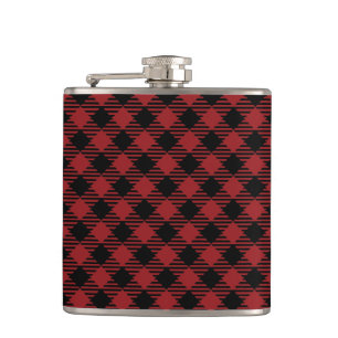 Flasques Beau Noël Rouge Buffalo Plaid