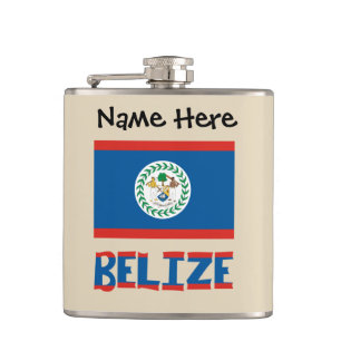 Flasques Belize Drapeau Bélizien Personnalisé