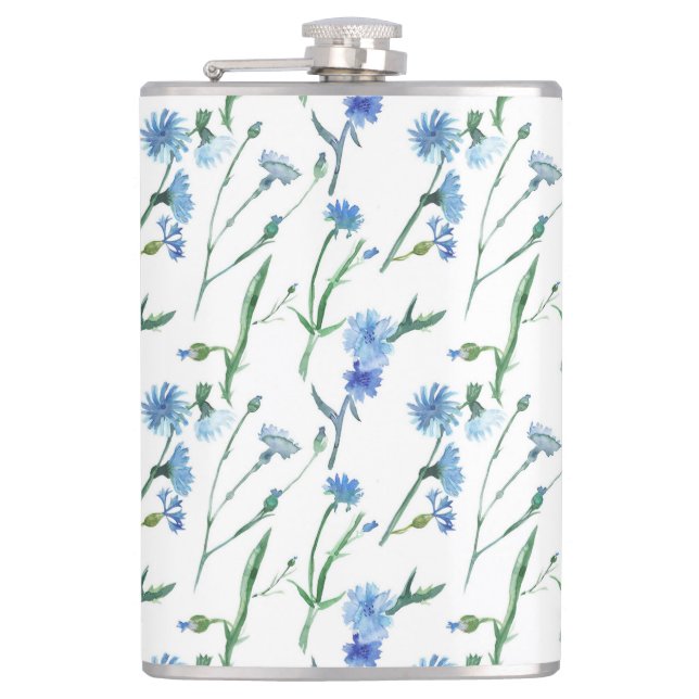 Flasques Belle aquarelle cornfleurs (Devant)