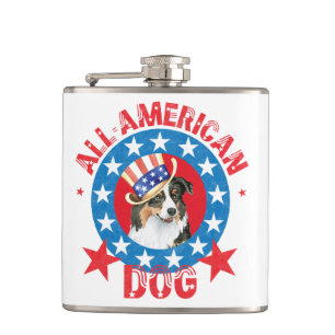 Flasques Berger australien patriotique