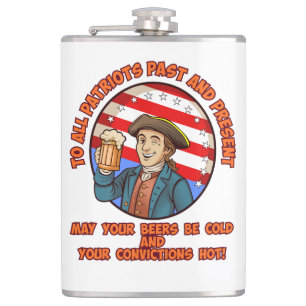 Flasques Bière froide le 4 juillet