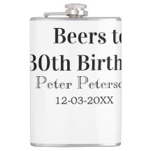 Bière jusqu'à la 30e année nom date homme élégantS