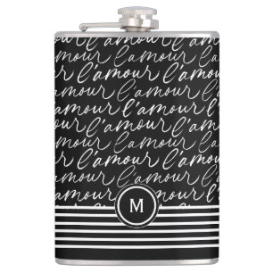 Flasques Black & White "Paris drey"