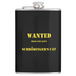 Flasques Blague Quantique Drôle : Le Chat de Schrödinger en