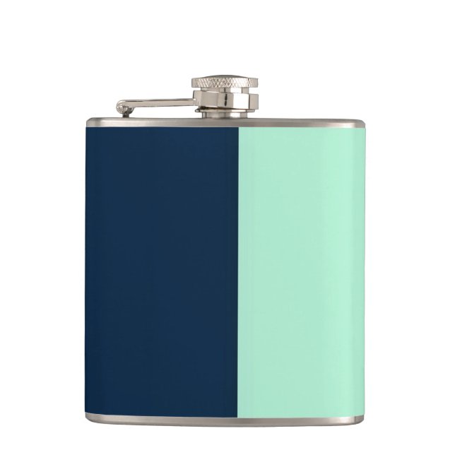 Flasques Bleu marin et Mint (Devant)