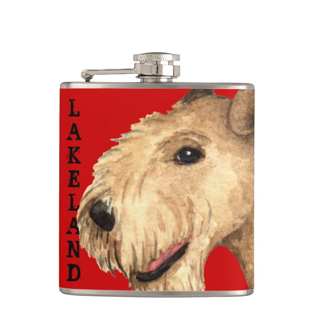 Flasques Bloc couleur Lakeland Terrier (Devant)