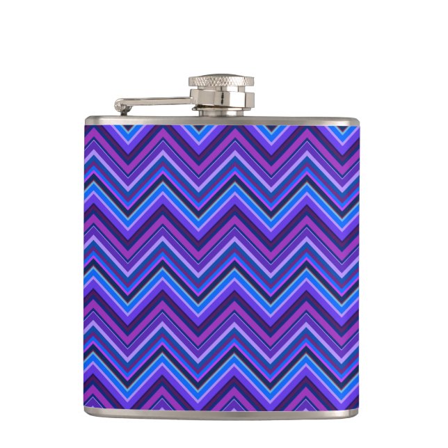Flasques Blue and purple zigzag (Devant)