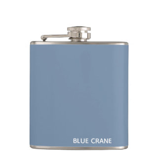 Flasques Blue Crane bleu color