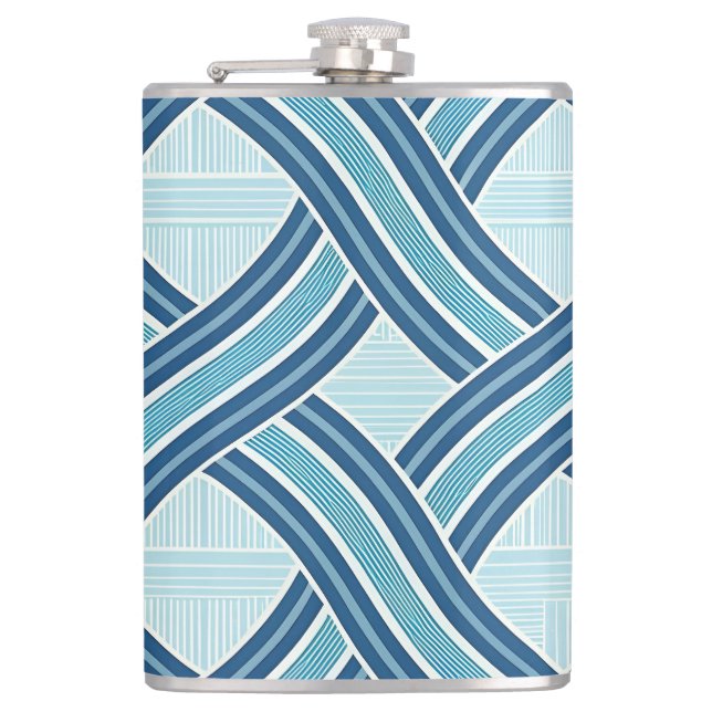 Flasques Blue Lines Pattern (Devant)