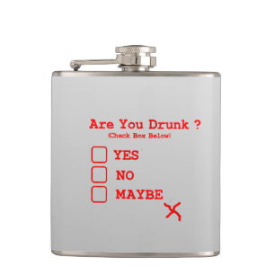 Flasques Boire de jour Humour drôle Drunk Test Booze Whisk