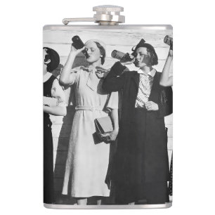 Flasques Boissons de bière photo Vintage des années 1930