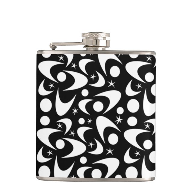 Flasques Boomerangs rétro du milieu du siècle (Devant)