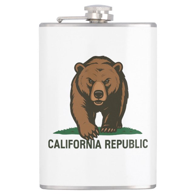Flasques Bougie du pilier de la République de Californie (Devant)