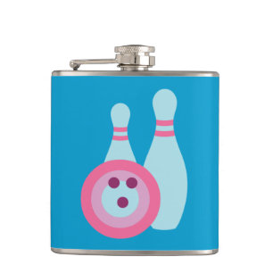 Flasques Boule de Bowling et Pins