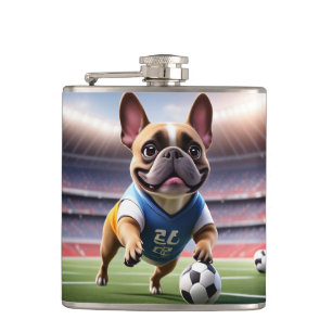 Flasques Bouledogue français football Fête des pères Bulldo