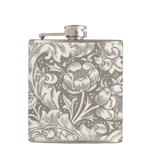 Flasques Bouton de fiancé en damas antique de William Morri