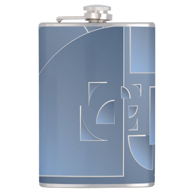 Flasques brique bleue cassée (Devant)