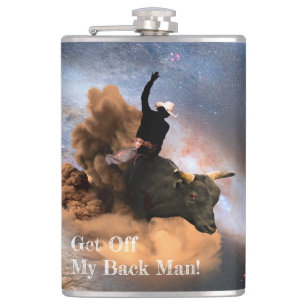 Flasques Bull Rider - Descendre de mon dos - Space Cowboy