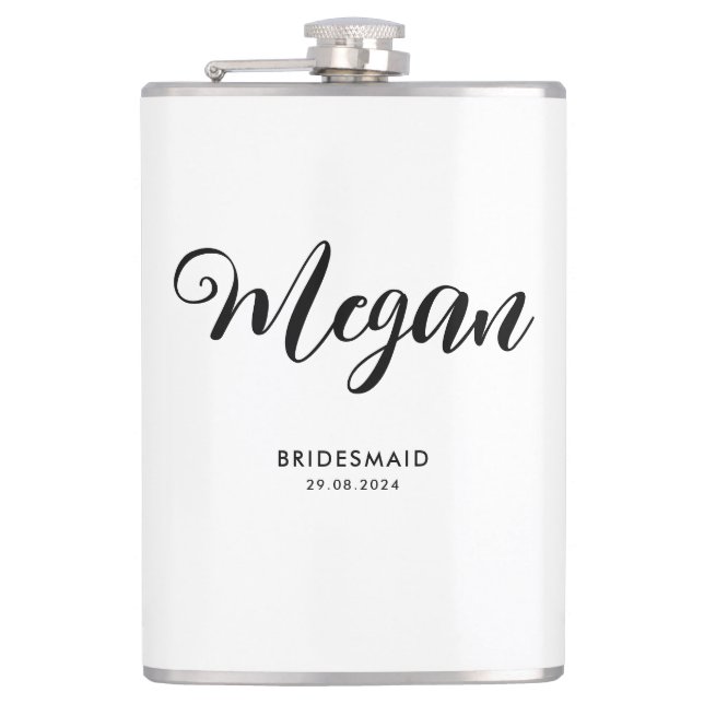 Flasques Cadeau de demoiselle d'honneur de mariage moderne  (Devant)
