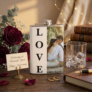 Flasques Cadeau de mariage et d'anniversaire de couple avec