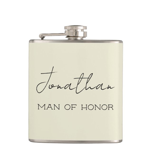 Flasques Cadeau Personnalisé Homme d'Honneur  (Devant)