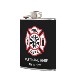 Flasques Cadeaux uniques de pompiers, Croix maltaise
