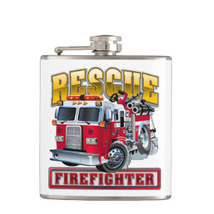 Flasques Camion-feu de dessin
