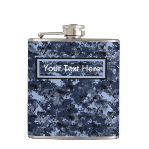 Flasques Camouflage bleu militaire américain 6 oz