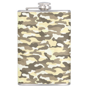 Flasques Camouflage du désert 8 oz.