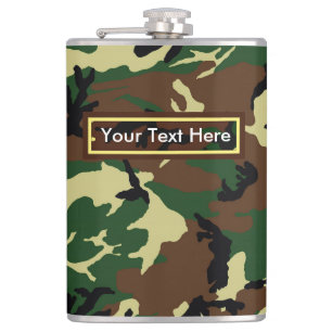 Flasques Camouflage militaire de bois des États-Unis 6 oz o