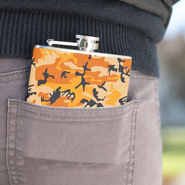 Flasques Camouflage orange, Militaire, Armée (En situation)