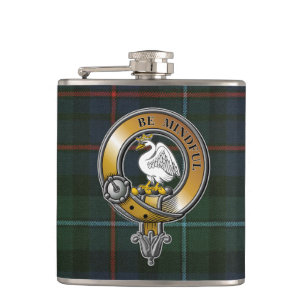 Flasques Campbell Cawdor Tartan & Badge