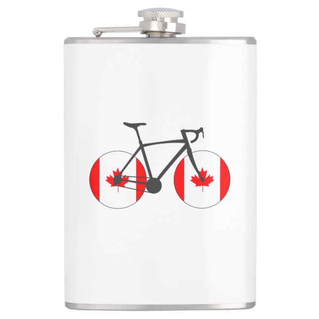 Flasques Canada Drapeau à vélo (Devant)