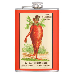 Flasques carrot man Victorian