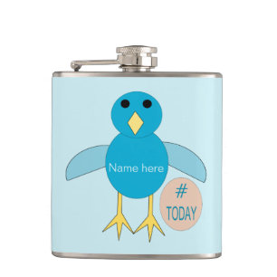 Flasques Carte Bleu Anniversaire Poignard Chick Hip Flask