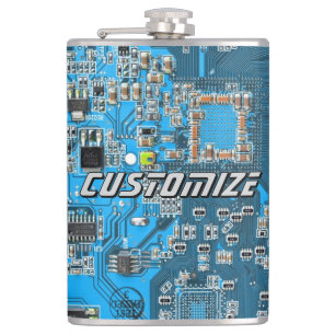 Flasques Carte de circuit imprimé PCB bleu personnalisée po